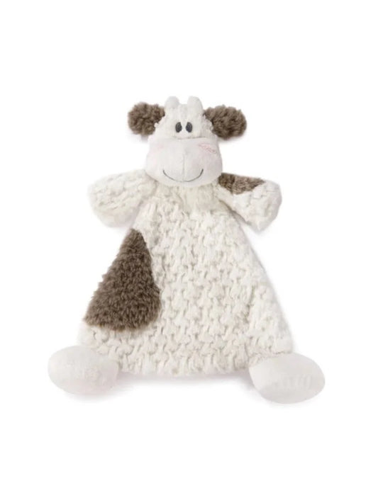 Demdaco Moozer Cow Rattle Blankie