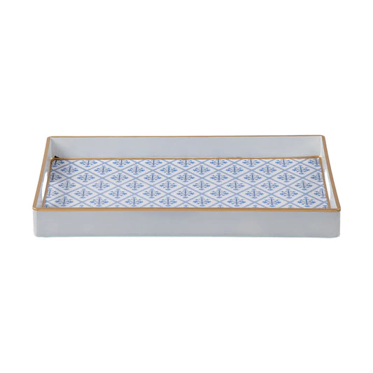 Jaye's Studio Marigold Lattice Enameled Rectangular Tray - gg's art frames gifts