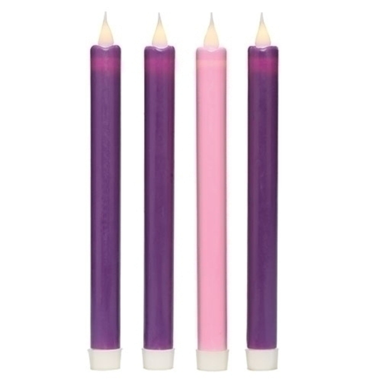 4pc LED Flicker Advent Tapers