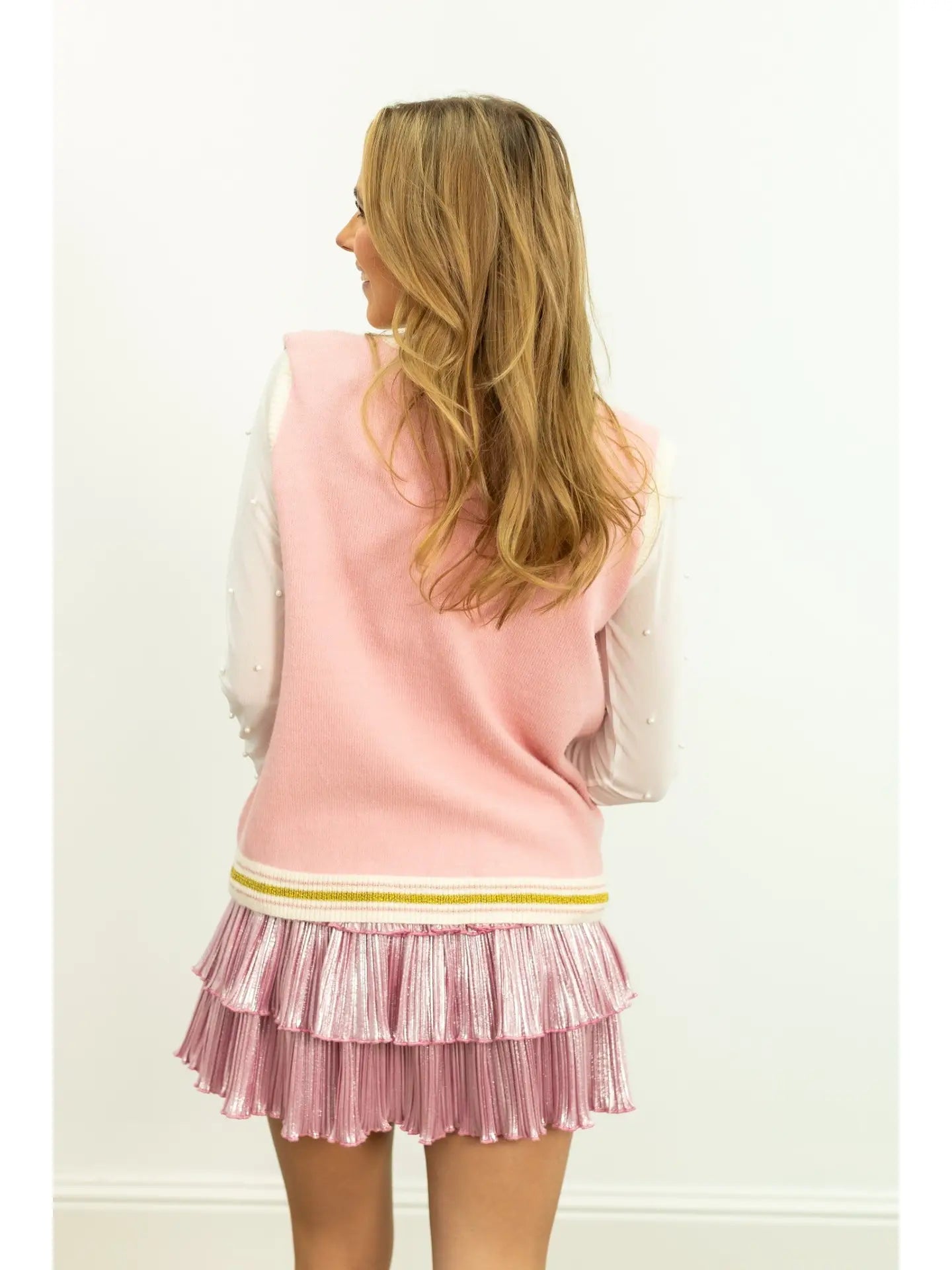 Grace + Emma Sequin Nutcracker Sweater Vest