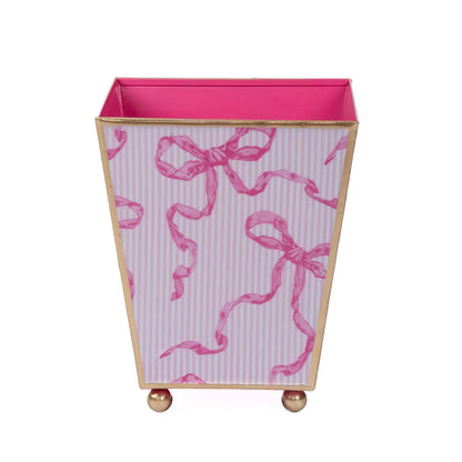 Jaye's Studio Ribbons of Hope Enameled Square Cachepot Planter - gg's art frames gifts