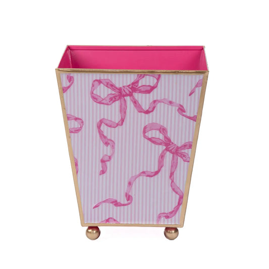 Jaye's Studio Ribbons of Hope Enameled Square Cachepot Planter - gg's art frames gifts