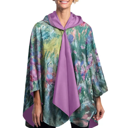 RainCapers Monet Artist's Garden At Giverny Reversible Rain Cape Poncho
