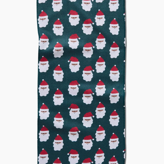 Geometry Santa Santa Bar Towel