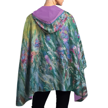 RainCapers Monet Artist's Garden At Giverny Reversible Rain Cape Poncho