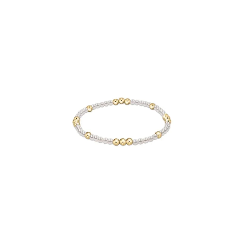 Enewton Worthy Pattern 3mm Bead Bracelet - Pearl