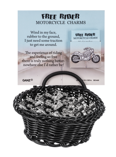 Ganz Free Rider Motorcycle Charm