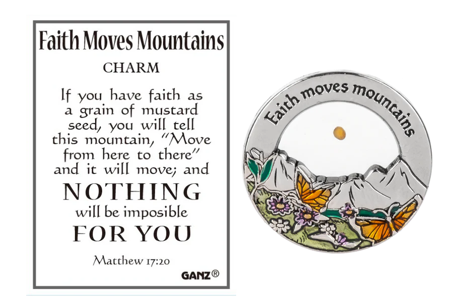Ganz Faith Moves Mountains Charm - gg's art frames gifts