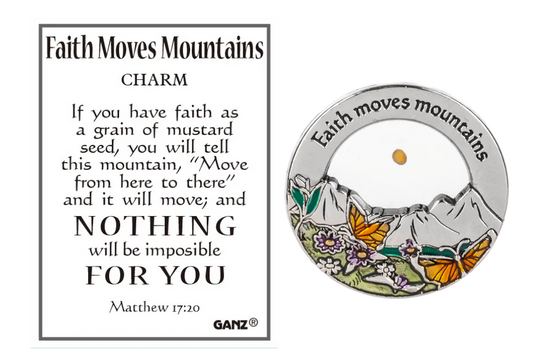 Ganz Faith Moves Mountains Charm - gg's art frames gifts