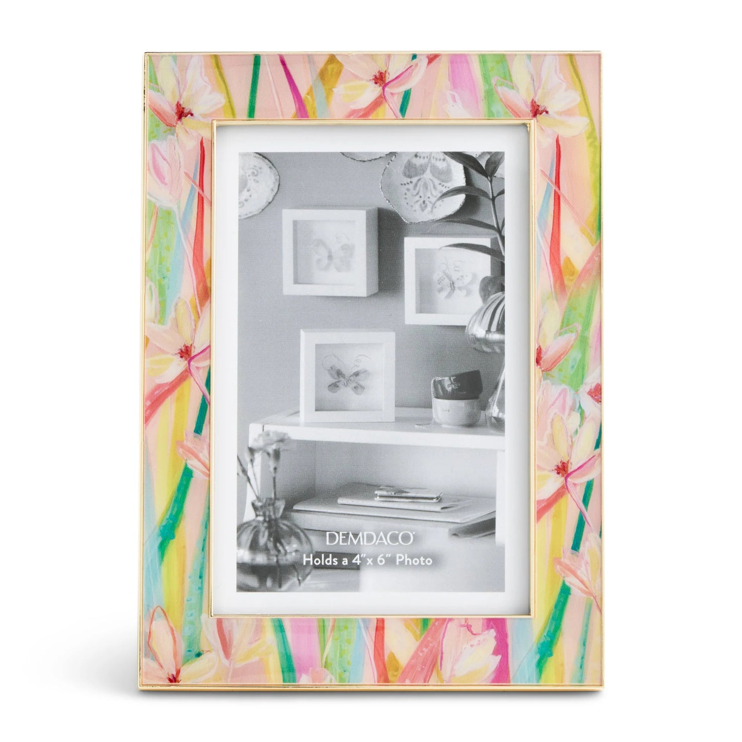 Demdaco Elizabeth Hayes Floral Enamel Frame 4x6