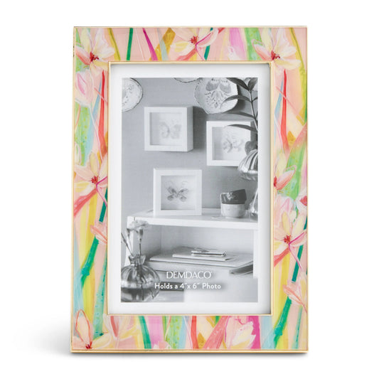 Demdaco Elizabeth Hayes Floral Enamel Frame 4x6