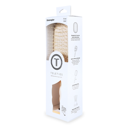 Teleties Detangler Hair Brush for Fine Hair - Tan
