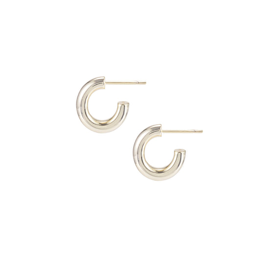 Natalie Wood Designs Just Dance Mini Hoop Earrings in Gold