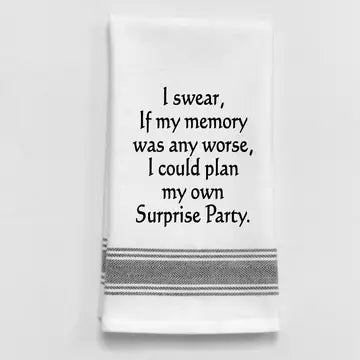 Wild Hare Designs Surprise Party Tea Towel