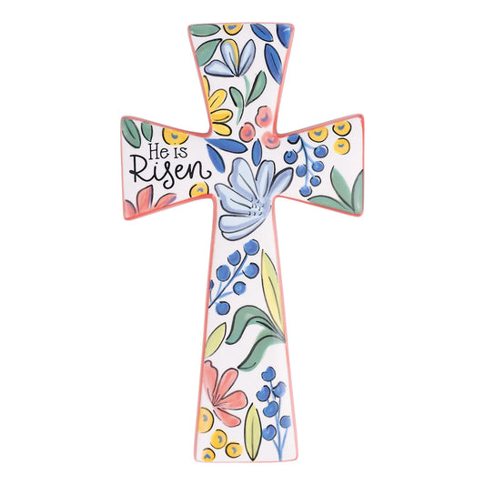 Glory Haus Flower Garden He Is Risen Cross