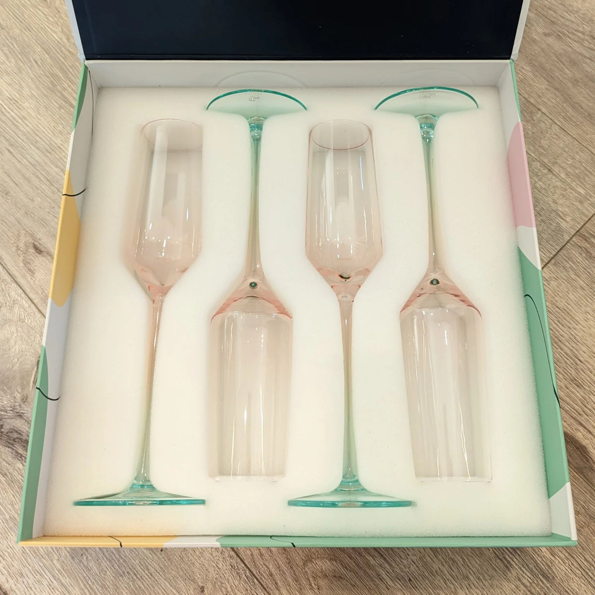 Bydeen Quetzal Flute Glasses Set of 4