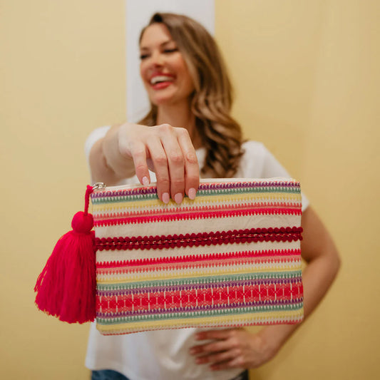 KatyDid Collection Clutch Purse with Tassel