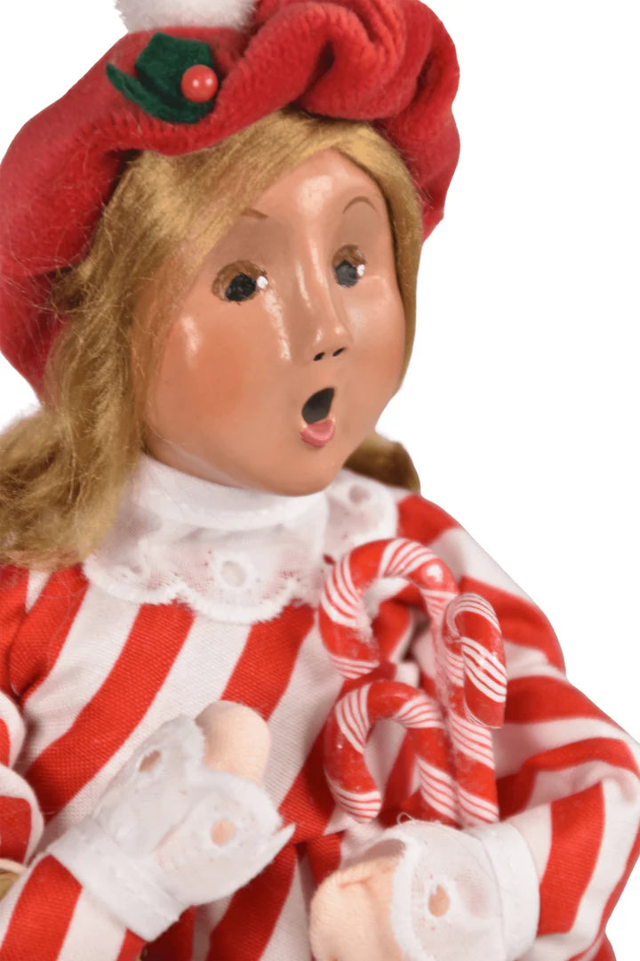 Byers' Choice Candy Cane Girl