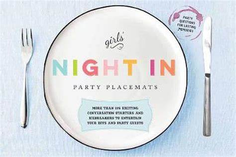 Girls Night Party Placemats