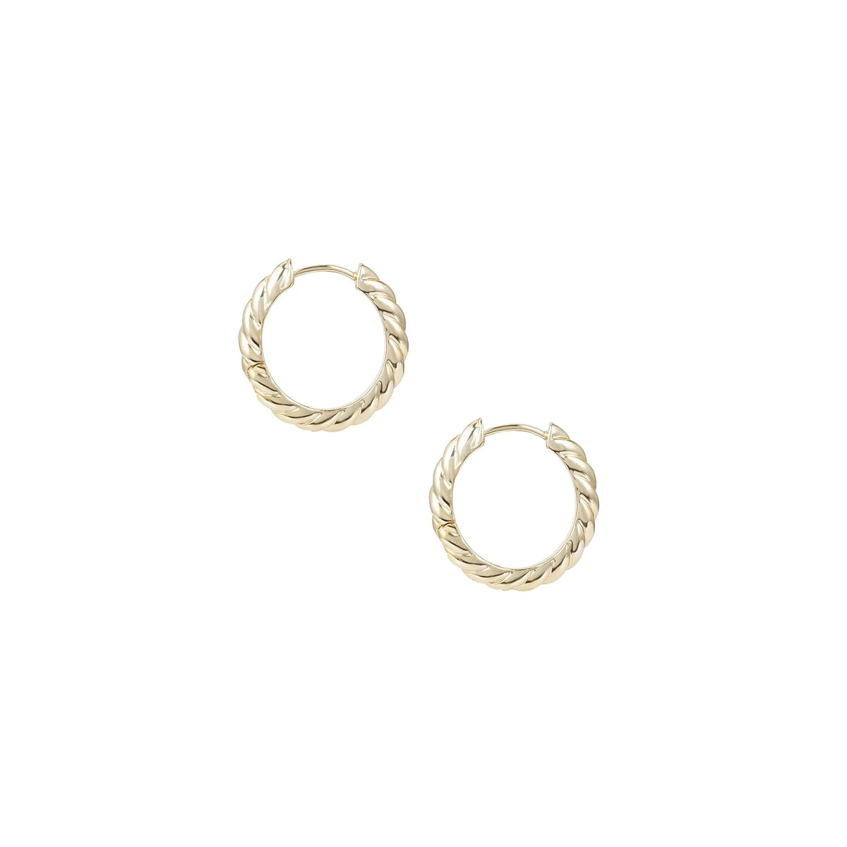 Natalie Wood Designs She's Spicy Huggie Earrings Gold