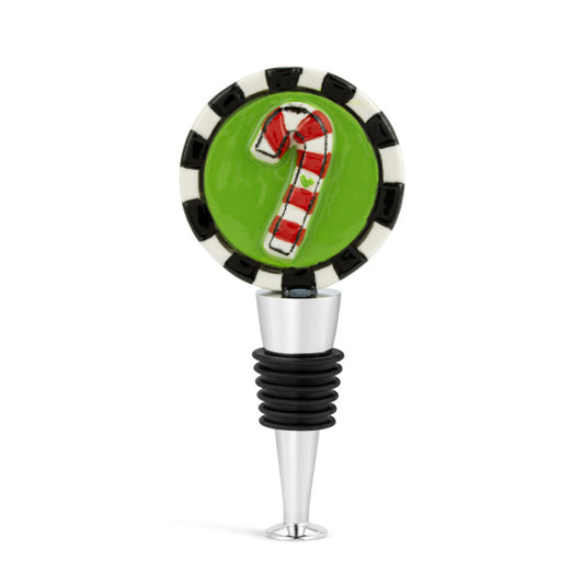 Demdaco Candy Cane Bottle Stopper