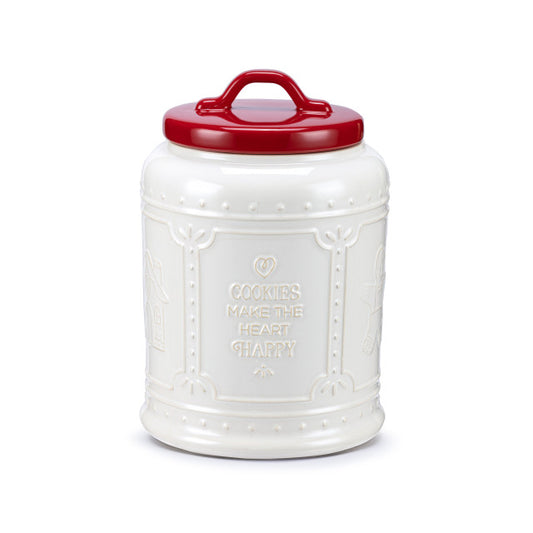 Demdaco Happy Heart Ceramic Cookie Jar