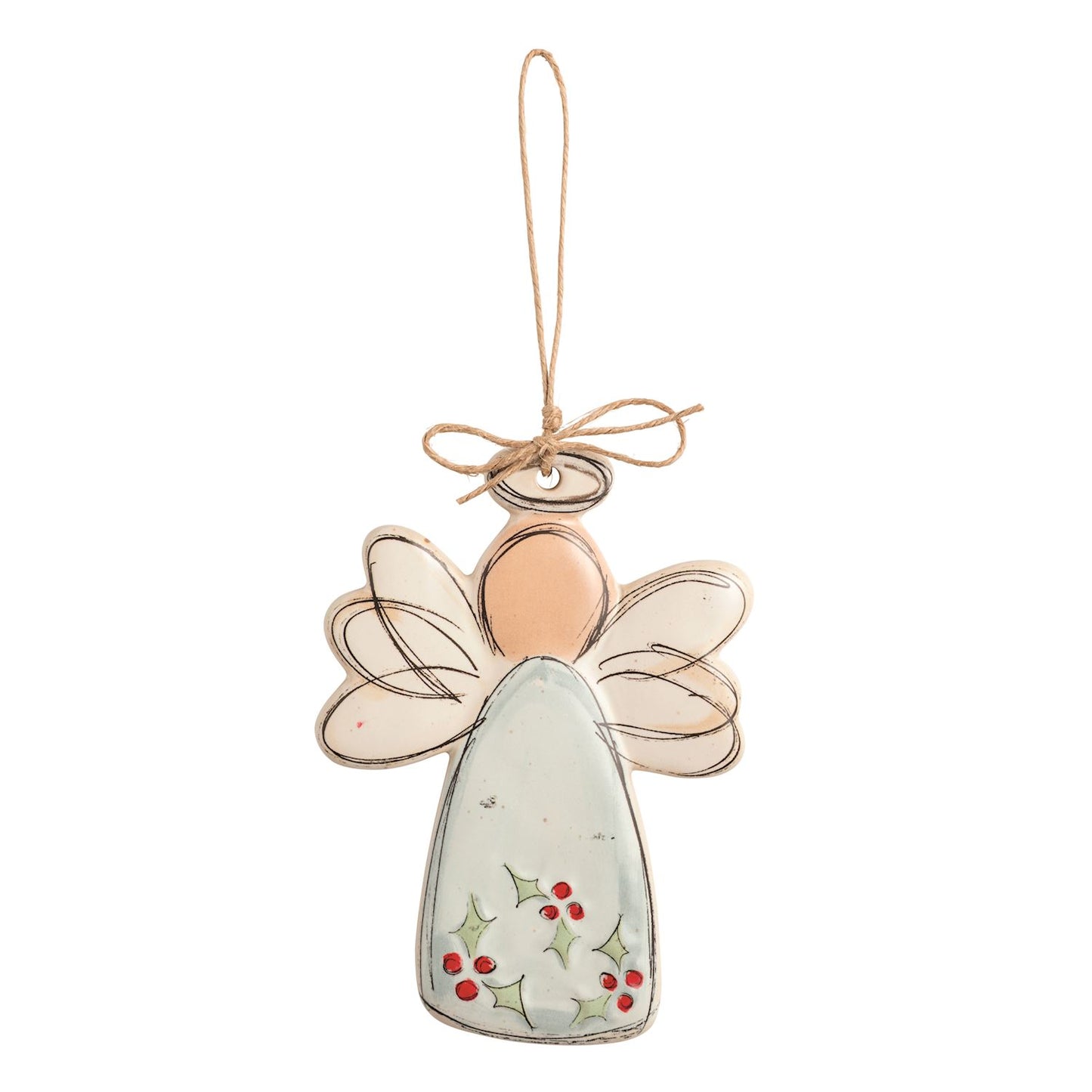 Mud Pie Ceramic Angel Ornaments