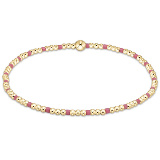 Enewton Hope Joy Pattern 2mm Bead Bracelet - Pink Metallic