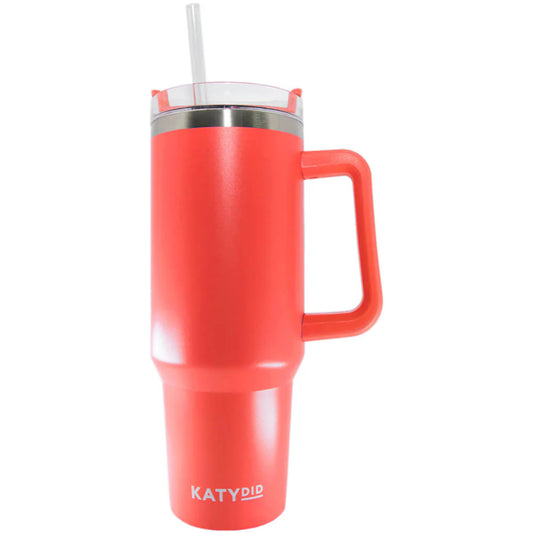 Katydid Hot Coral Tumbler