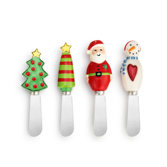 Demdaco Christmas Spreaders Set of 4