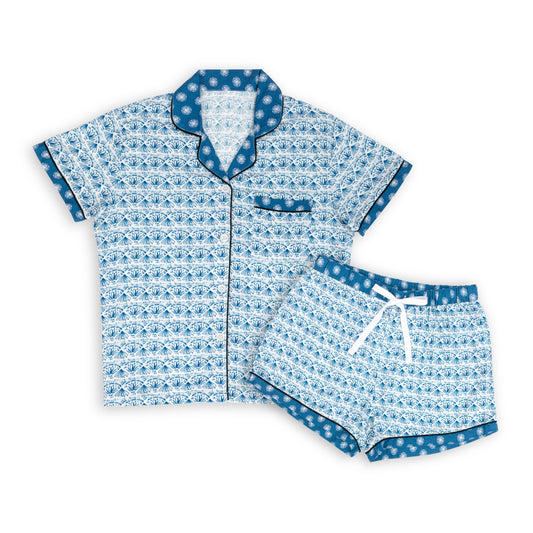 Demdaco Comfort Jammies Indigo Mosaic