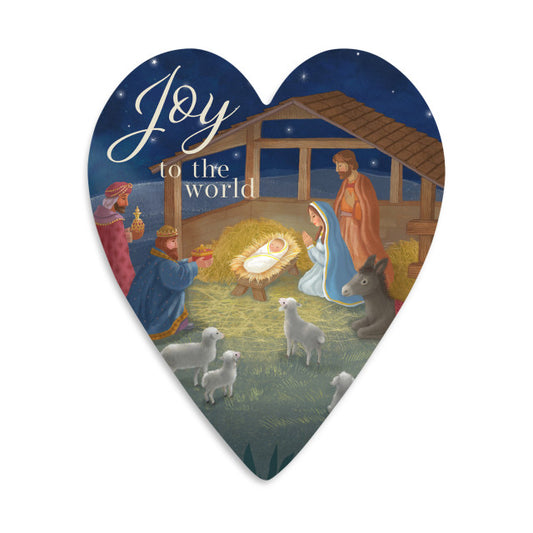 Demdaco Joy to the World Art Heart Gift Puzzle