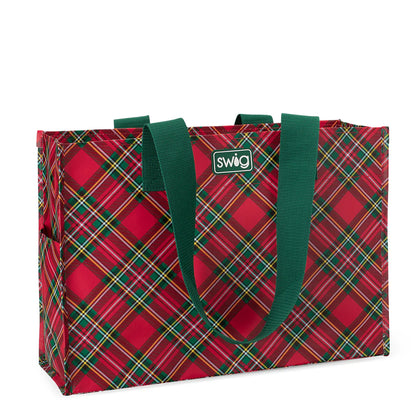 Swig Christmas Plaid Reusable Bag Assortment