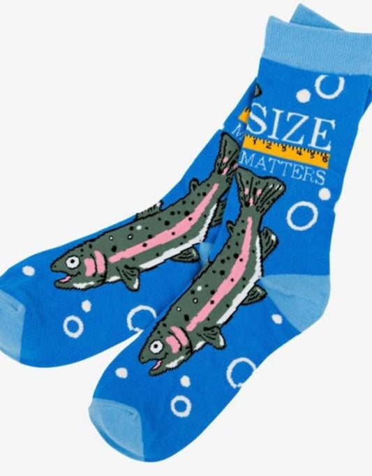 Little Blue House Size Matters Crew Socks