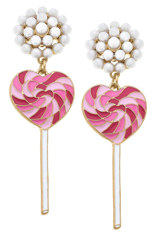 CANVAS Love Lollipop Enamel Earrings