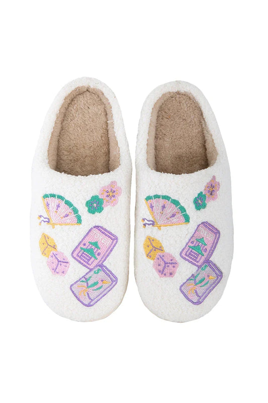 Mahjong Bedroom Slippers