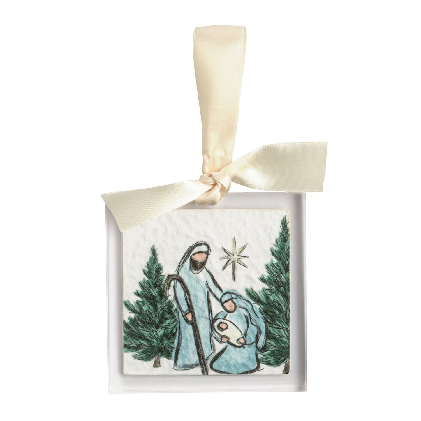 Mud Pie Nativity Scenes Acrylic Ornament