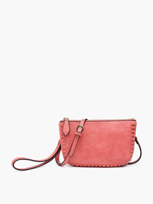 Jen & Co. Bonnie Whipstitch Clutch/Crossbody