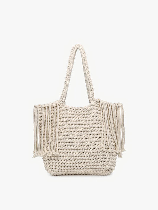 Jen & Co. Gracie Macrame Satchel