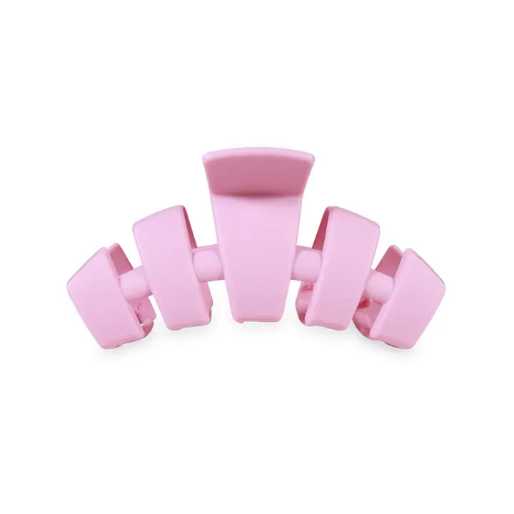 TELETIES Classic Hair Clip Medium Merry Pinkmas