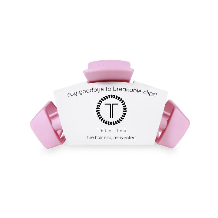 TELETIES Classic Hair Clip Medium Merry Pinkmas