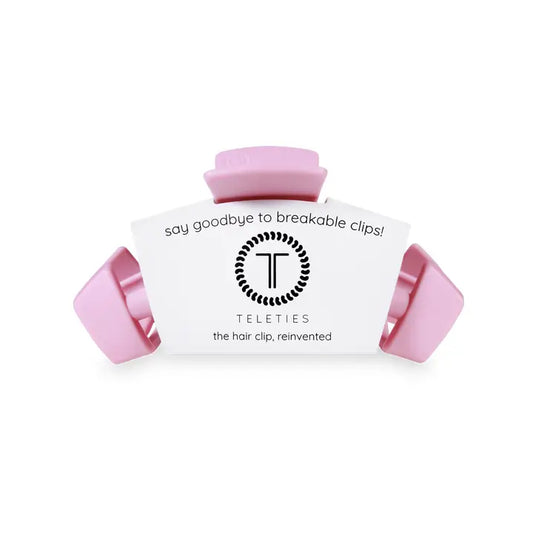 TELETIES Classic Hair Clip Medium Merry Pinkmas