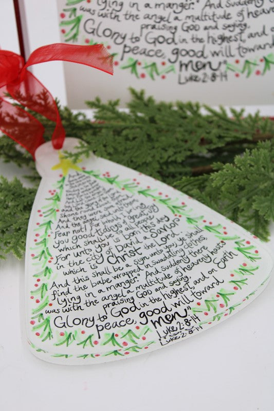 Trade Cie Cutout Acrylic Ornament Luke 2:8-14
