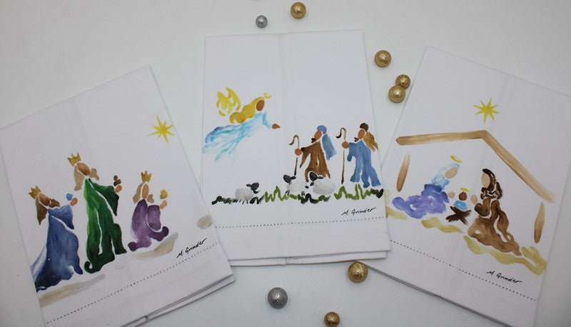 Trade Cie Assorted Nativity Tea Towel