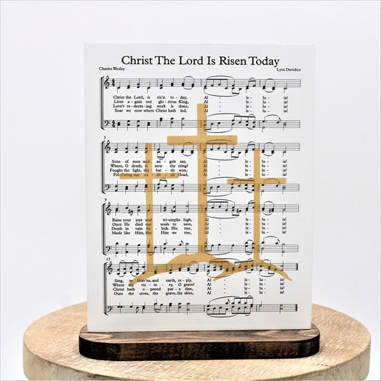 Trade Cie Wood Christ The Lord Is Risen Today Table Decor