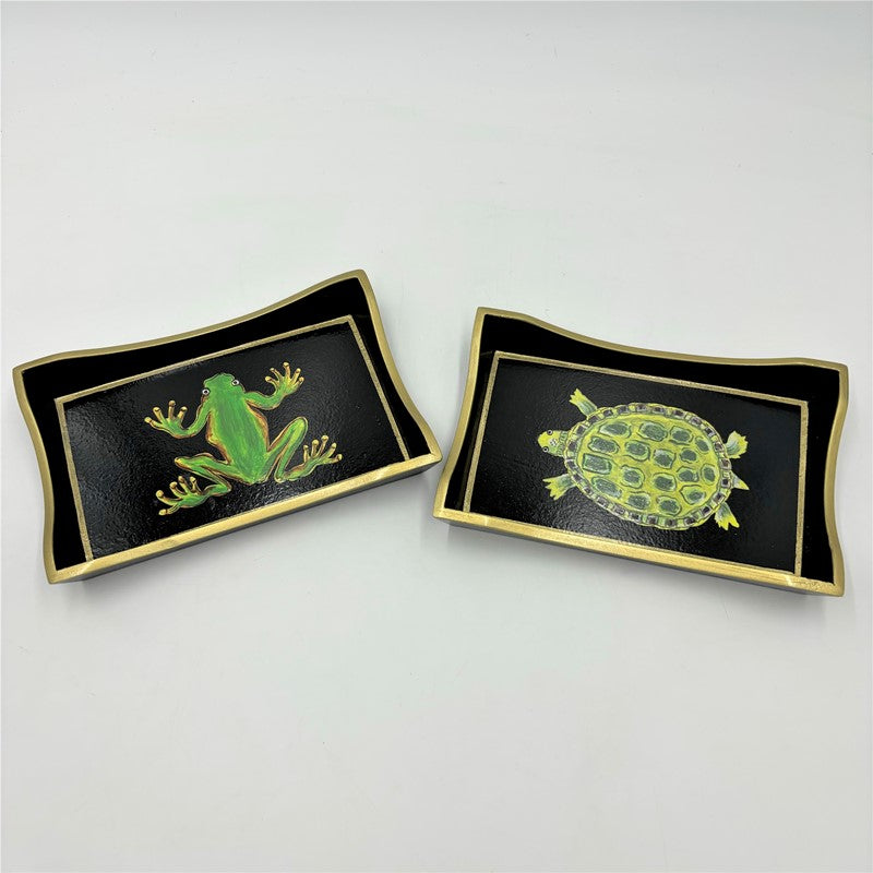 Trade Cie Hand Painted Wood Tray