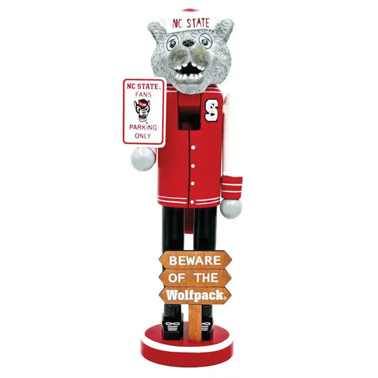 Santa's Workshop 12" North Carolina State Beware of the Wolfpack Nutcracker
