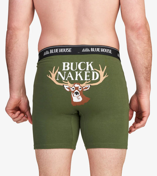 Little Blue House Buck Naked Boxer Briefs