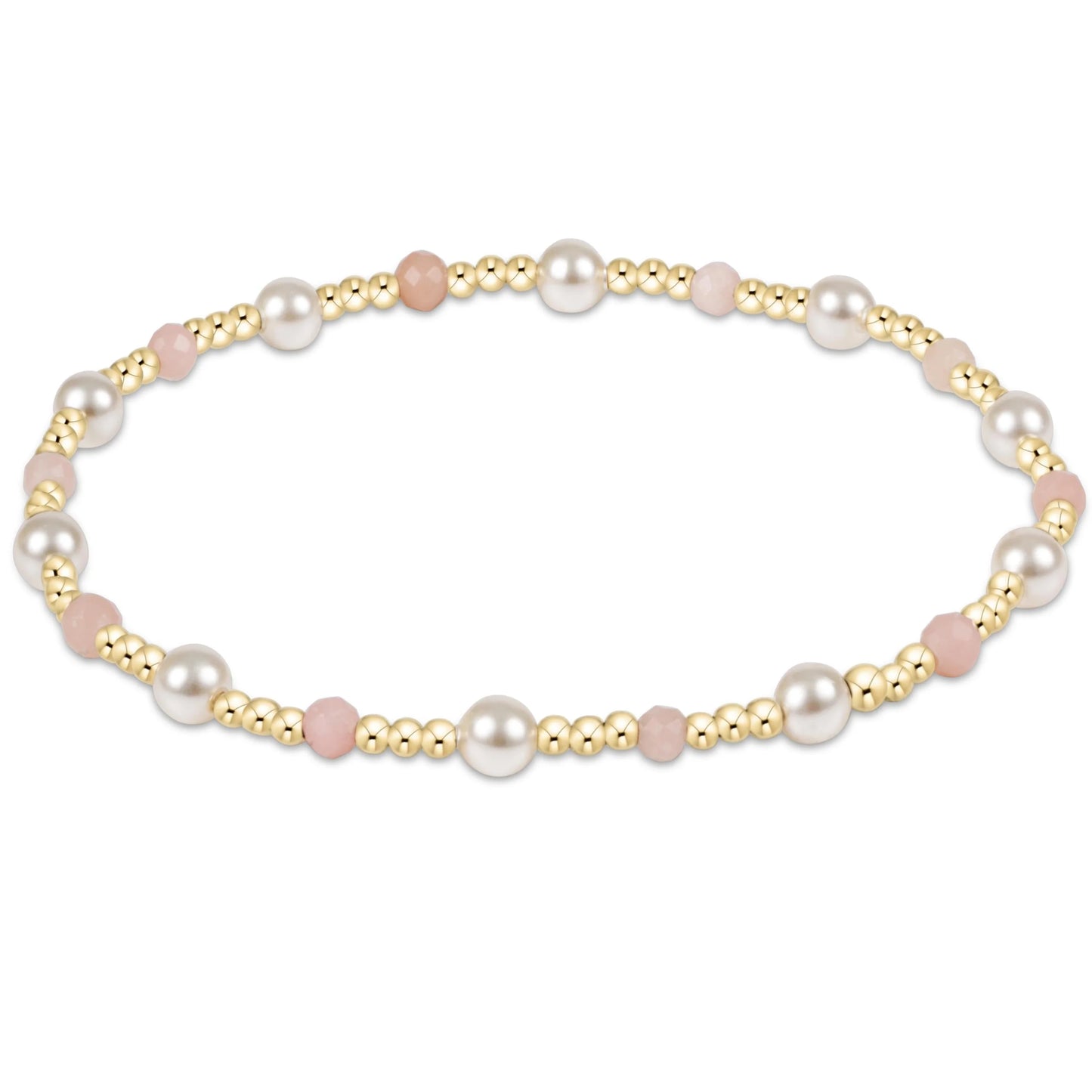 Enewton Pearl Sincerity 4mm Gem  Bracelet - Pink Opal