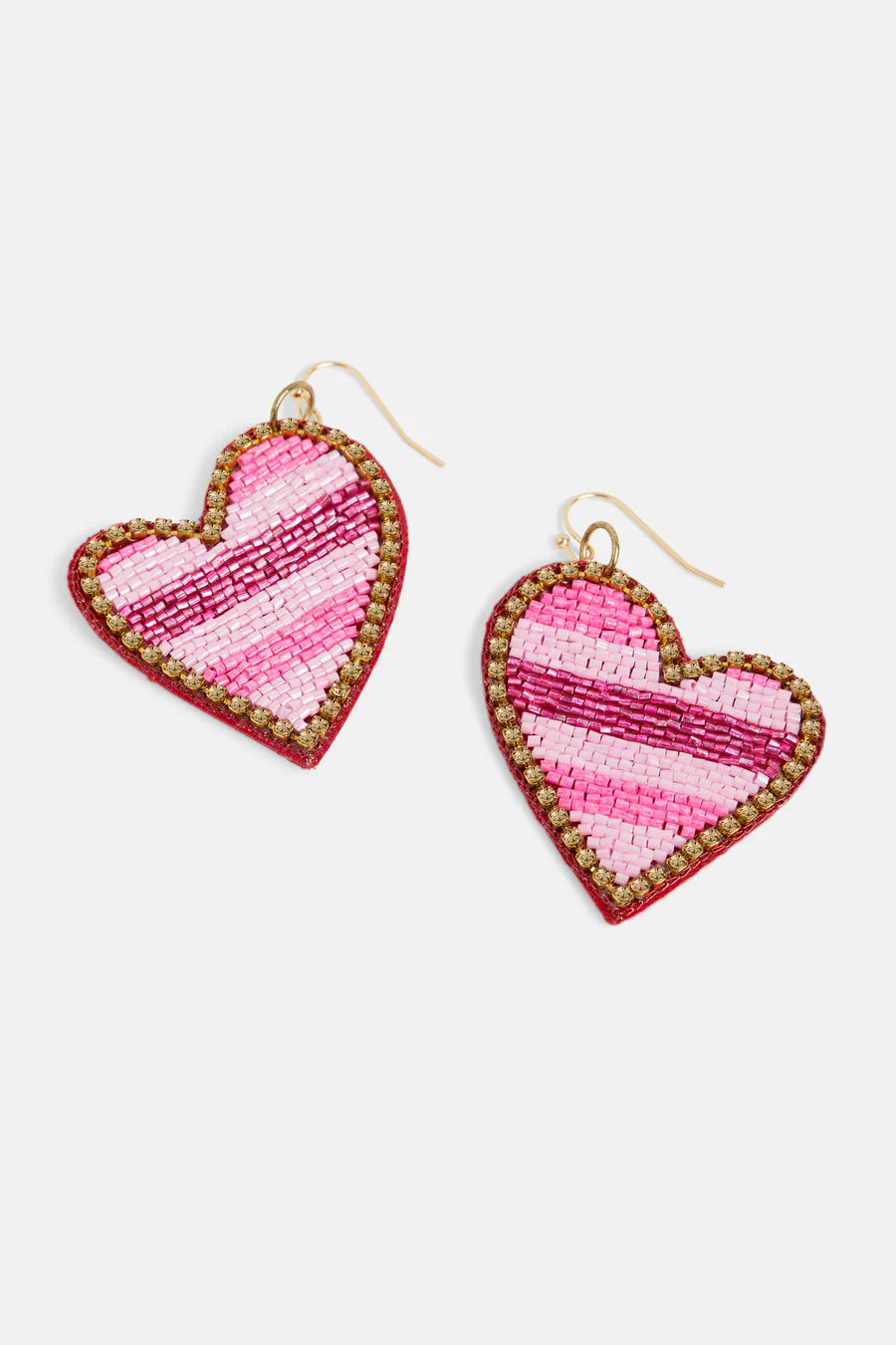 Coco+Carmen Beaded Heart Earrings